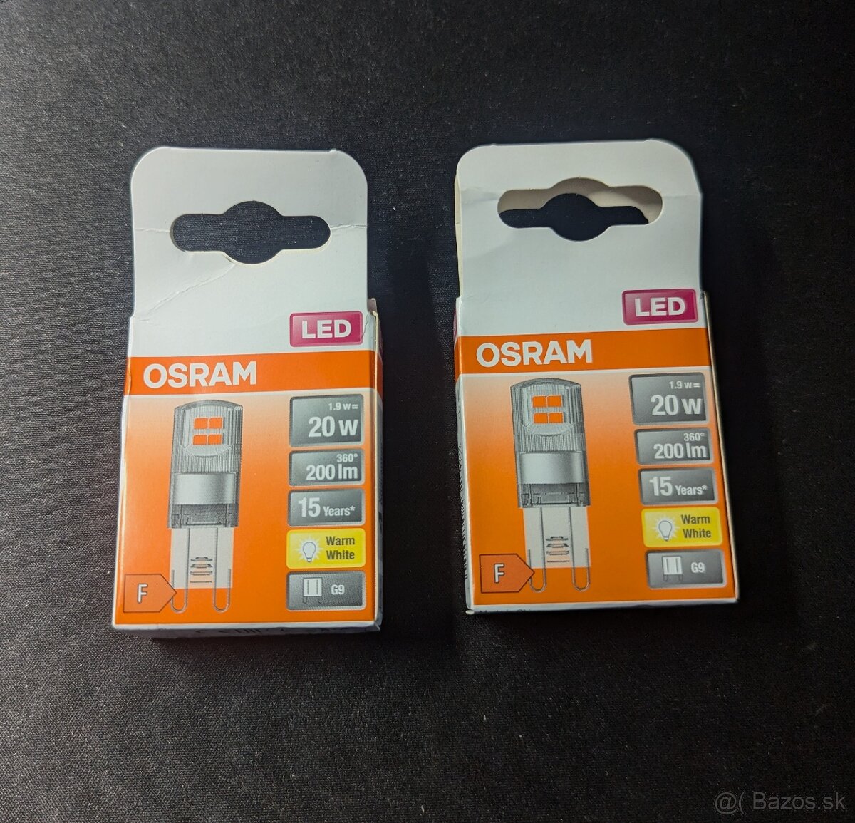 LED Žiarovky OSRAM G9, 1.9 W = 20 W