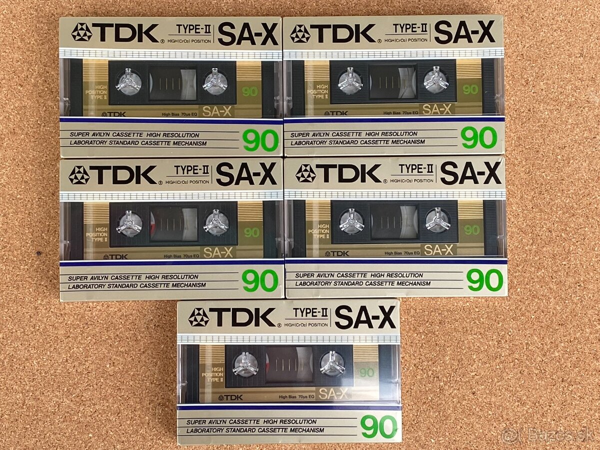 Predám audiokazety TDK SA-X 90