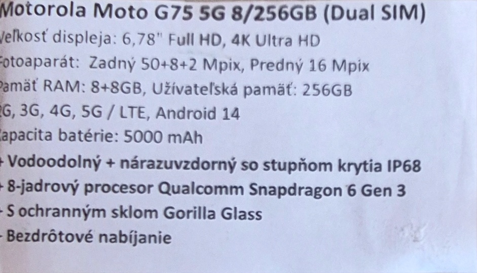 MOTO G75 5G