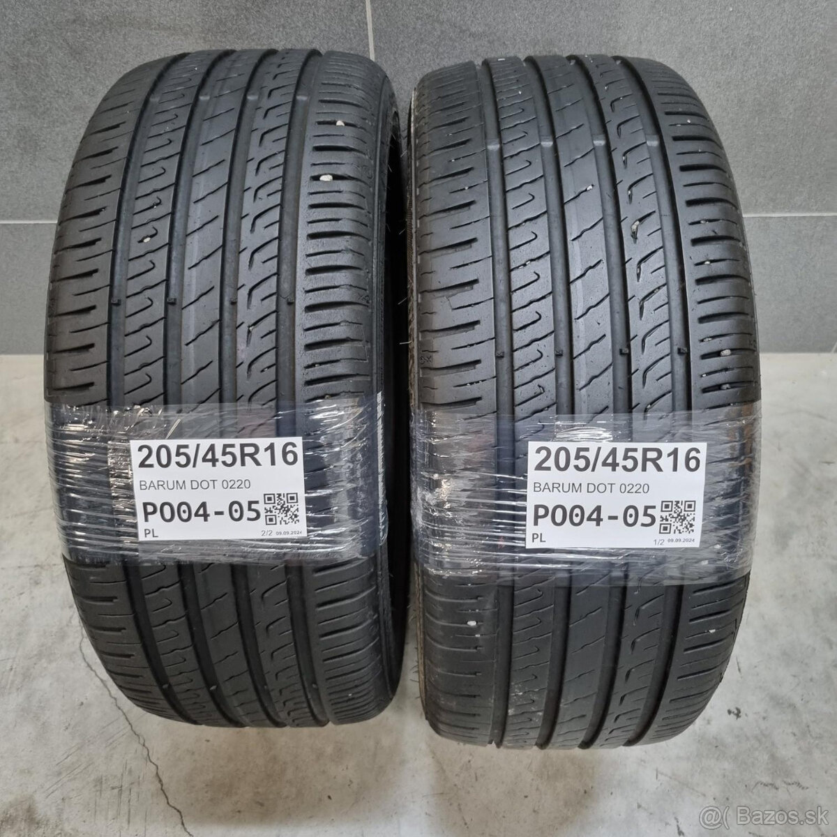 Letné pneumatiky 205/45 R16 BARUM DOT0220