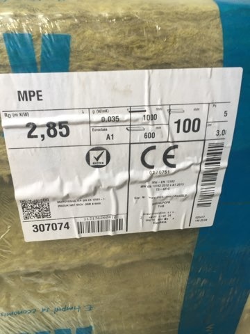 Izolácia tepelná KNAUF MPE 100mm/3m2