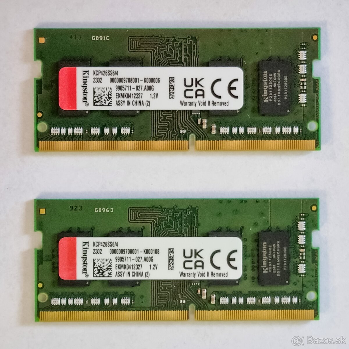 Kingston 4+4GB RAM, DDR4, SO-DIMM, 2666 MHz, CL19