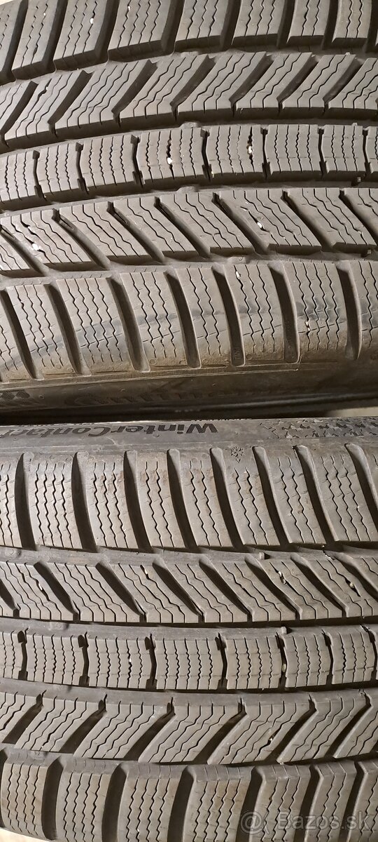 Predám 2ks pekné zimné pneumatiky 235/40r19-96V Continental