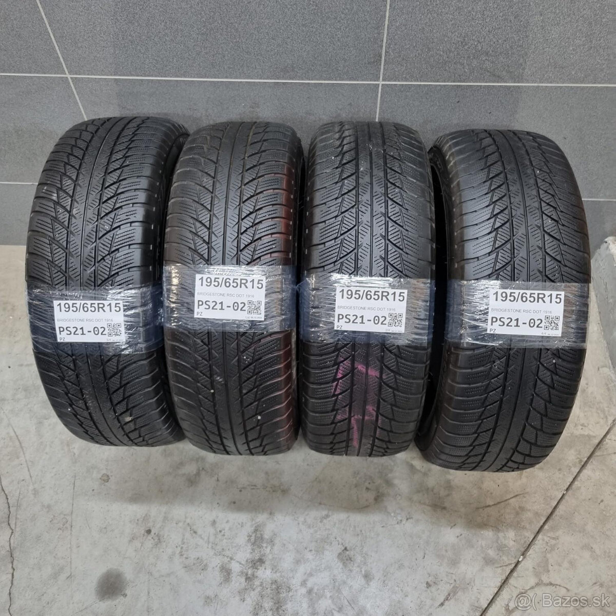 Zimné pneumatiky 195/65 R15 BRIDGESTONE DOT1916