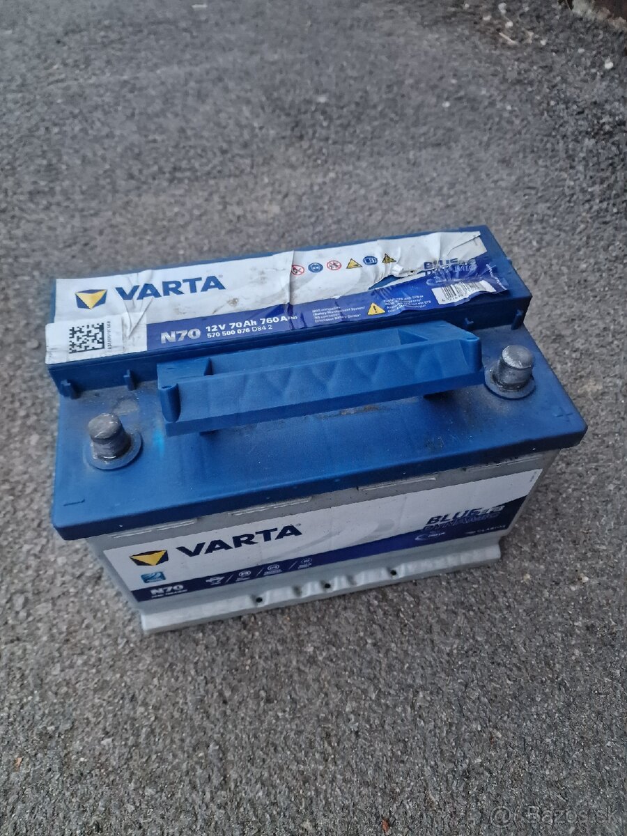 Predam Autobateriu VARTA EFB12V 70Ah N70