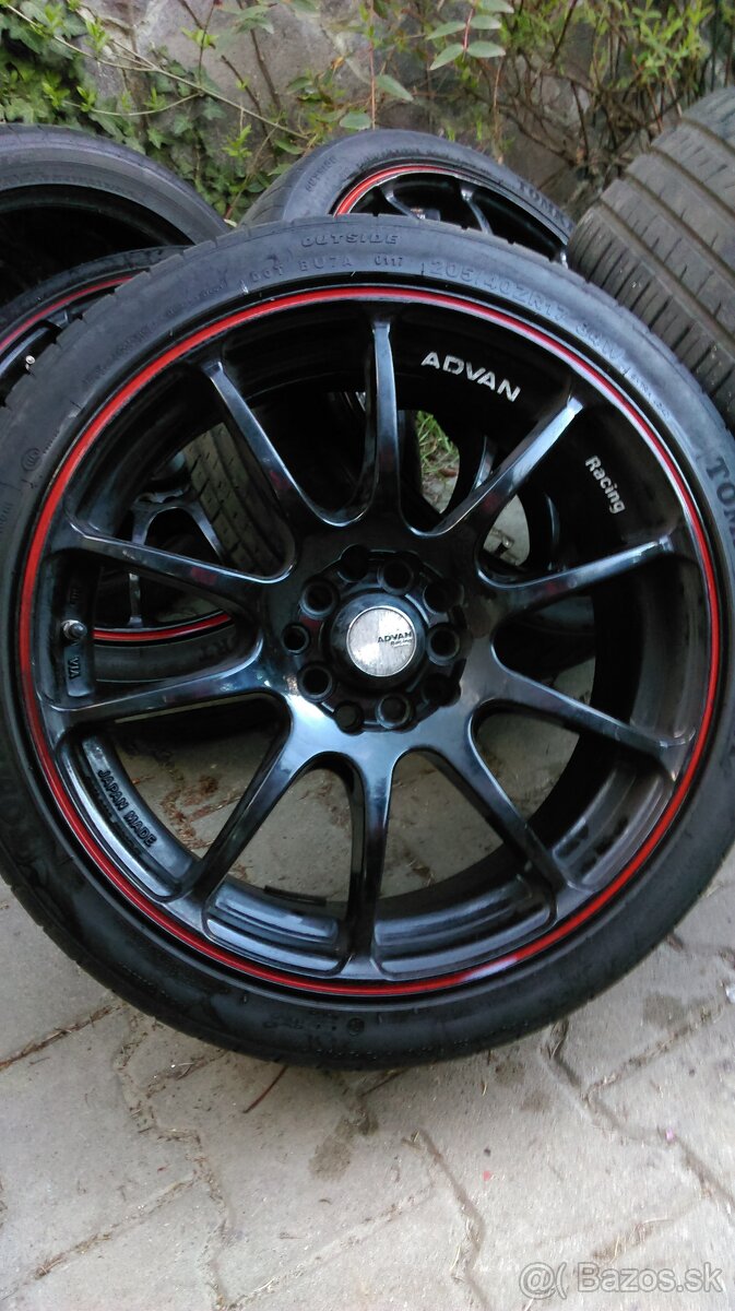 5x112 5x100 r17 ADVAN RACING dvojrozteč