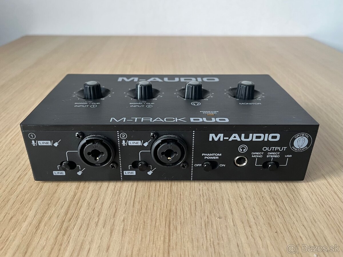 Predám zvukovú kartu M-Audio M-Track Duo USB