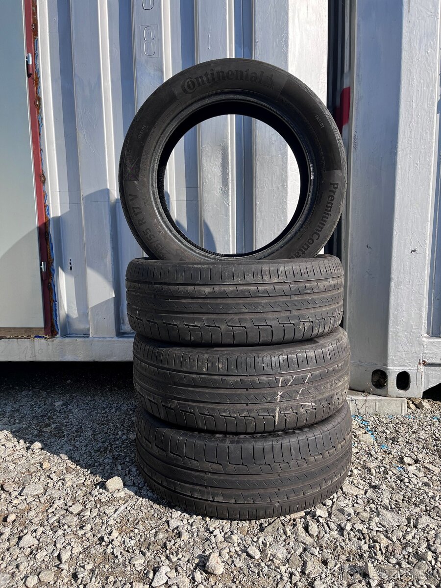 4x Letne pneu Continental 215/55 R17 94V