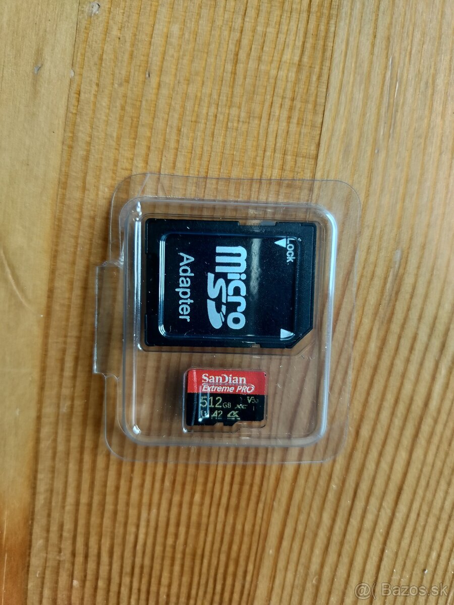 Predám microSD XC pamäťovú kartu 512gb