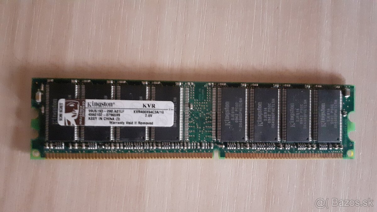 Kingston DDR 1GB KVR400X64C3A/1G 400MHz