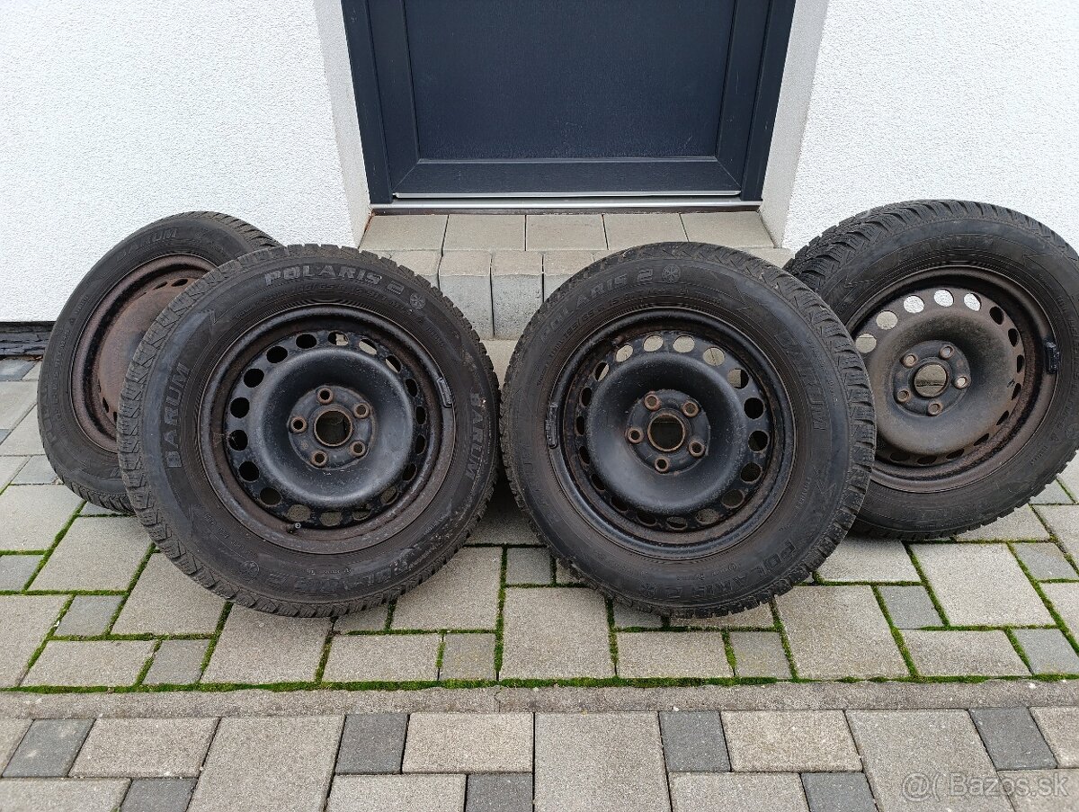 Zimné pneumatiky 195/65 R15 na diskoch 5x112