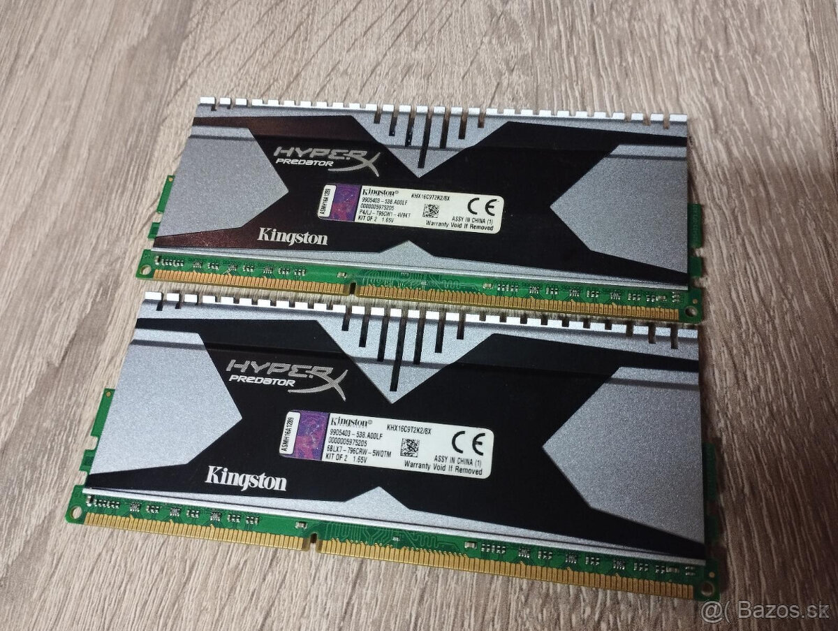 Kingston HyperX Predator 8 GB (2x 4 GB) 1600 MHz DDR3