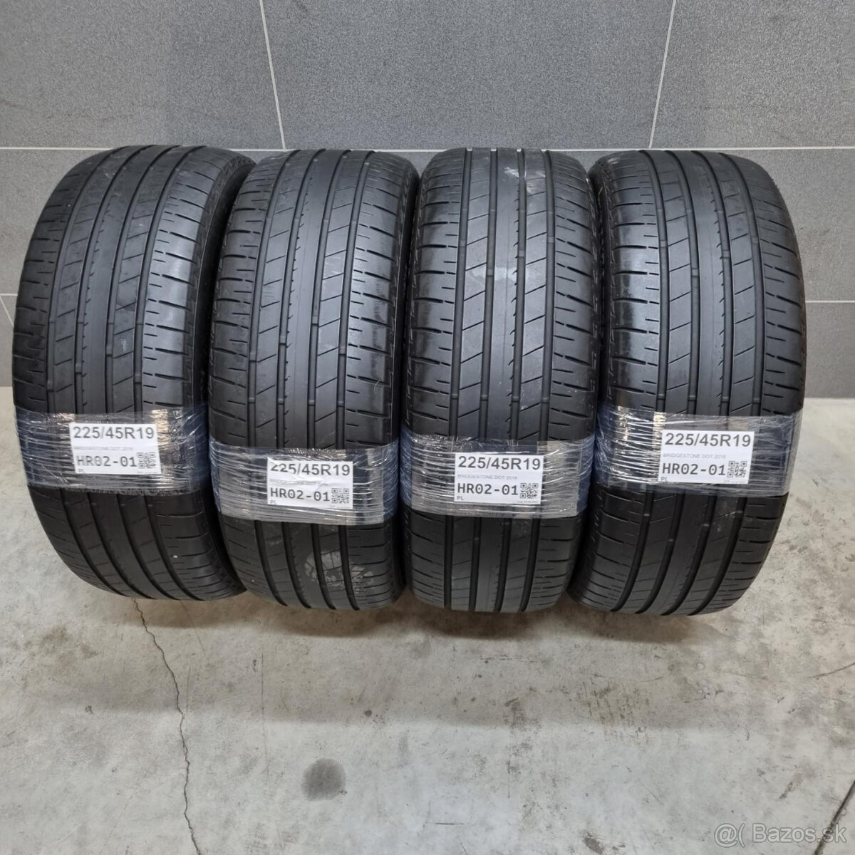 Letné pneumatiky 225/45 R19 BRIDGESTONE DOT2018