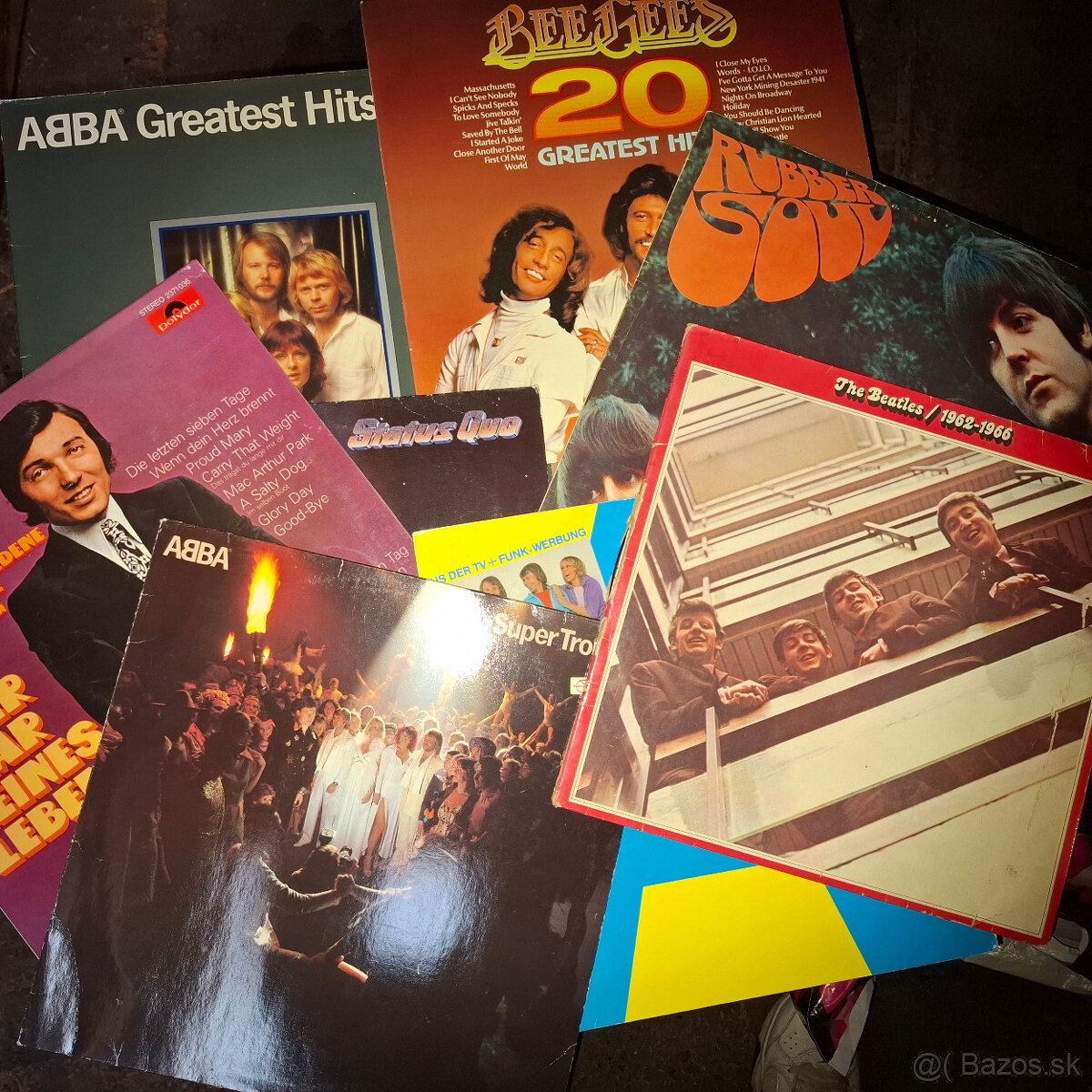 AKCIA Vintage Retro LP ABBA,BEATLES,BEEGEES,GOT,STATUS QUO