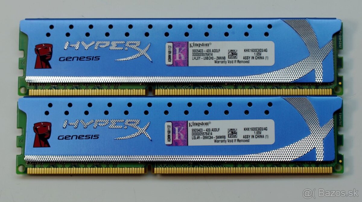 8GB DDR3 1600MHz Kingston HyperX Genesis