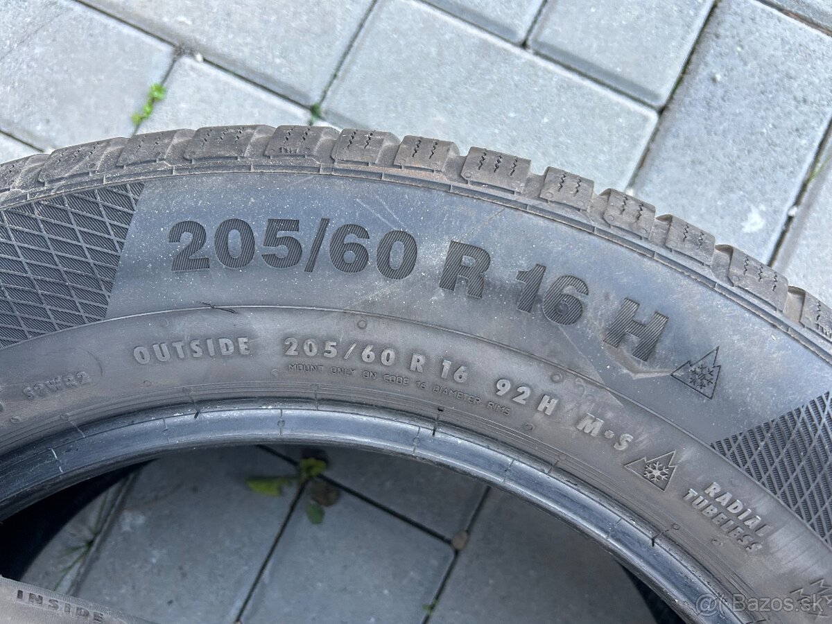 205/60 R16 Zimné pneumatiky