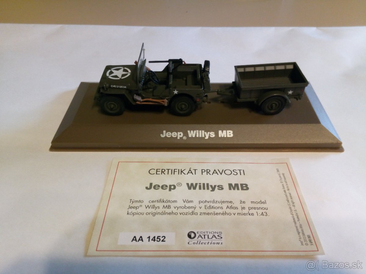 Jeep Willys MB Vojenská technika Atlas Editions