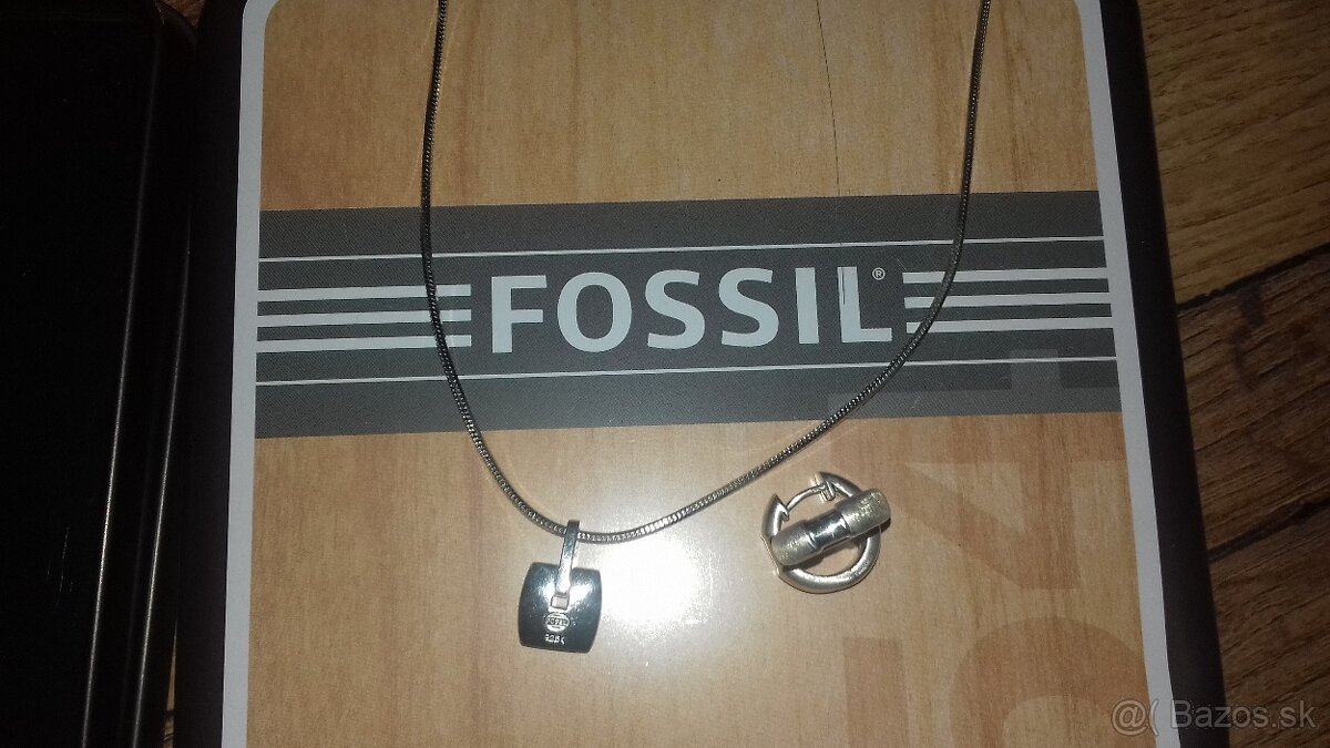 Fossil Set NOVÉ Striebro