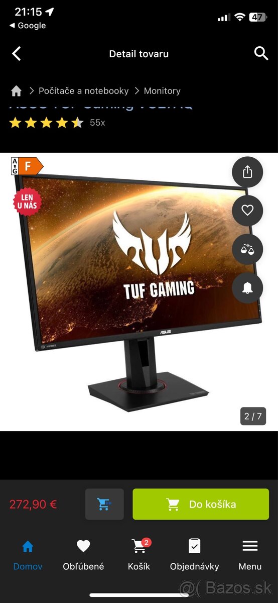 Monitor ASSUS TUF Gaming