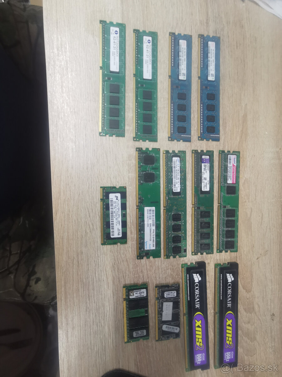 predám DDR3 a DDR2 ramky