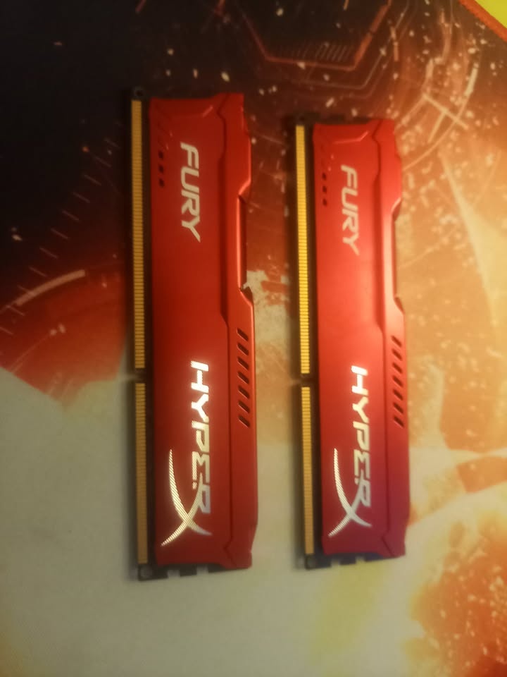 KINGSTON HyperX Fury RED 8GB (2x4GB) DDR3