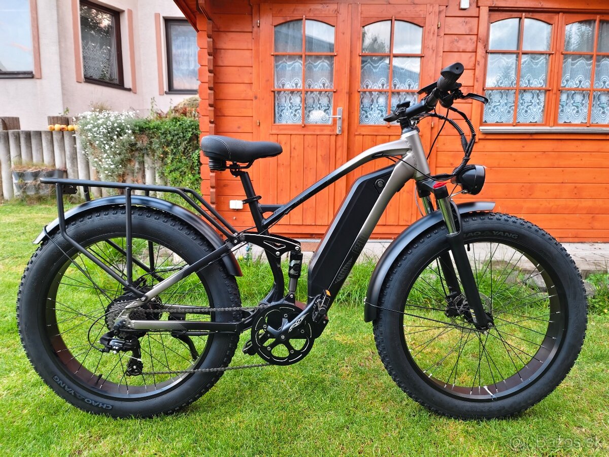 Výkonný ebike Burchda 1000W,18Ah,45km/h,100km,33kg,nový