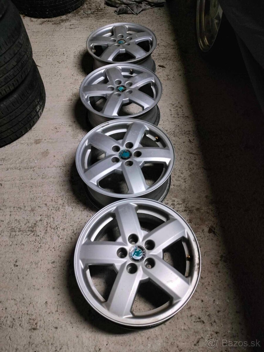 4ks alu disky orig. Škoda 5x100 R15