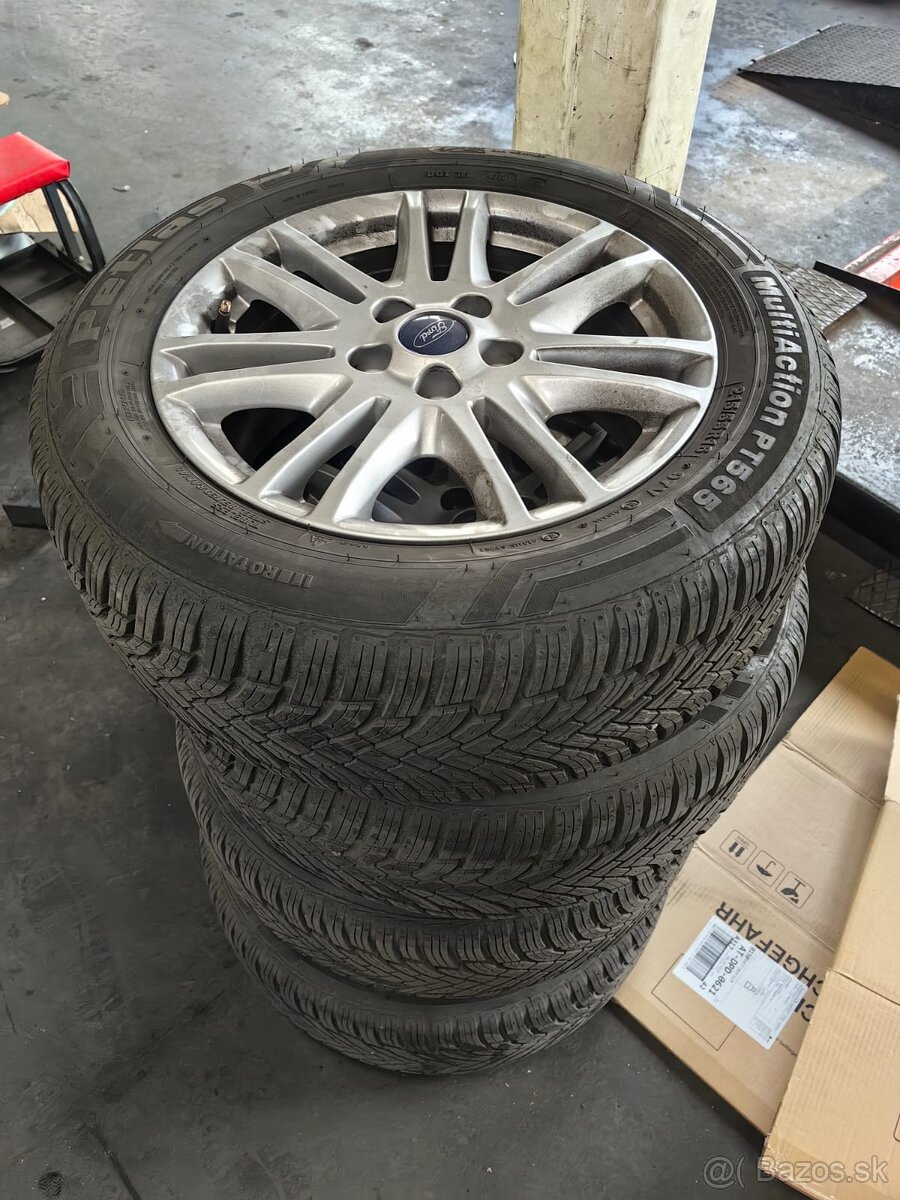 Hliníkové disky Ford 5x108 16 + zimné pneumatiky 215/55 R16