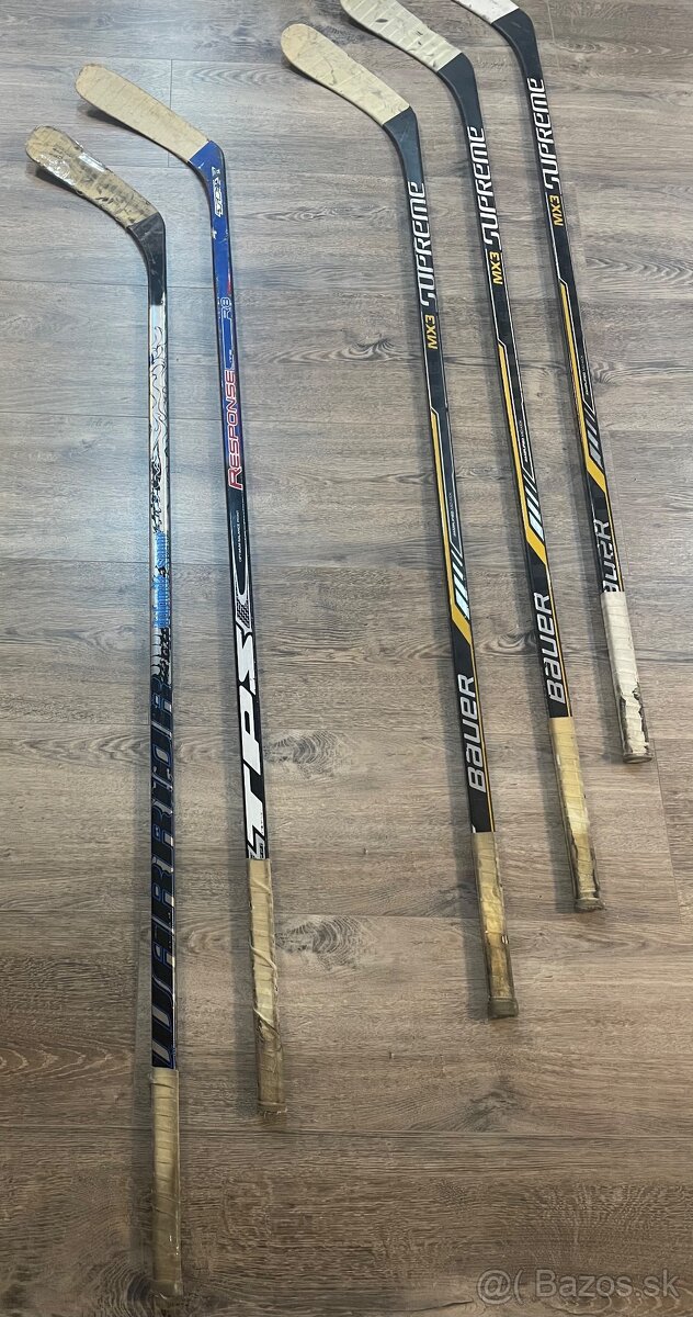 Predám hokejky Bauer MX3,Warrior a TPS