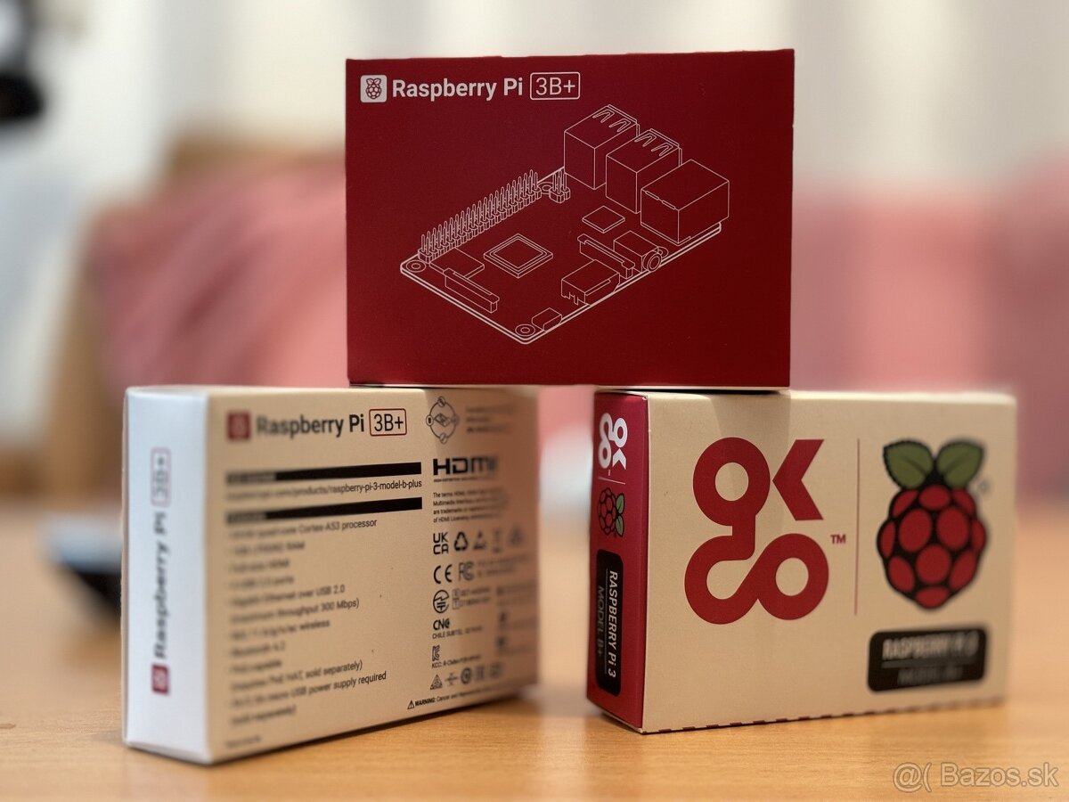 Raspberry PI 3B+ 1GB a Raspberry pi 4 2 GB RAM Nové