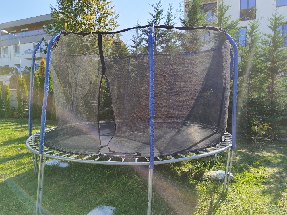 Trampolína 366 cm a kotviaca sada na trampolínu