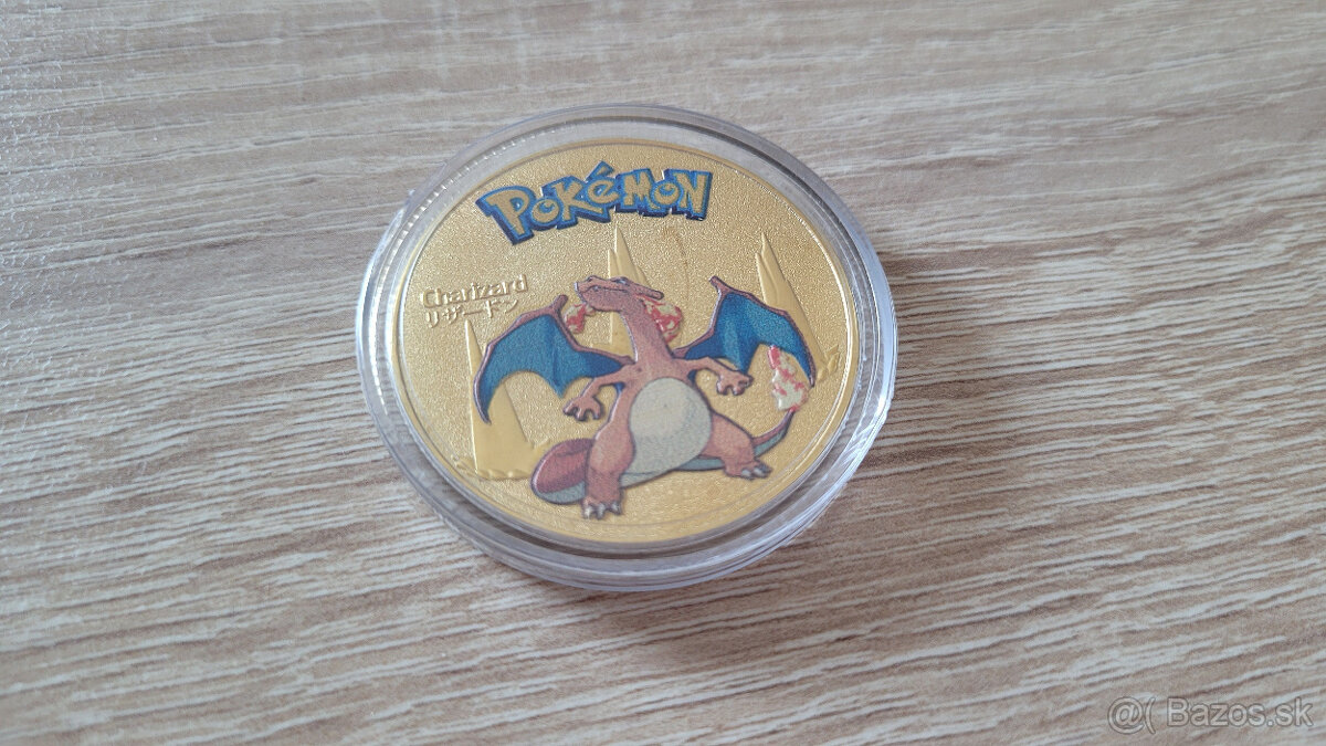 Pokemon kovový žetón-Charizard