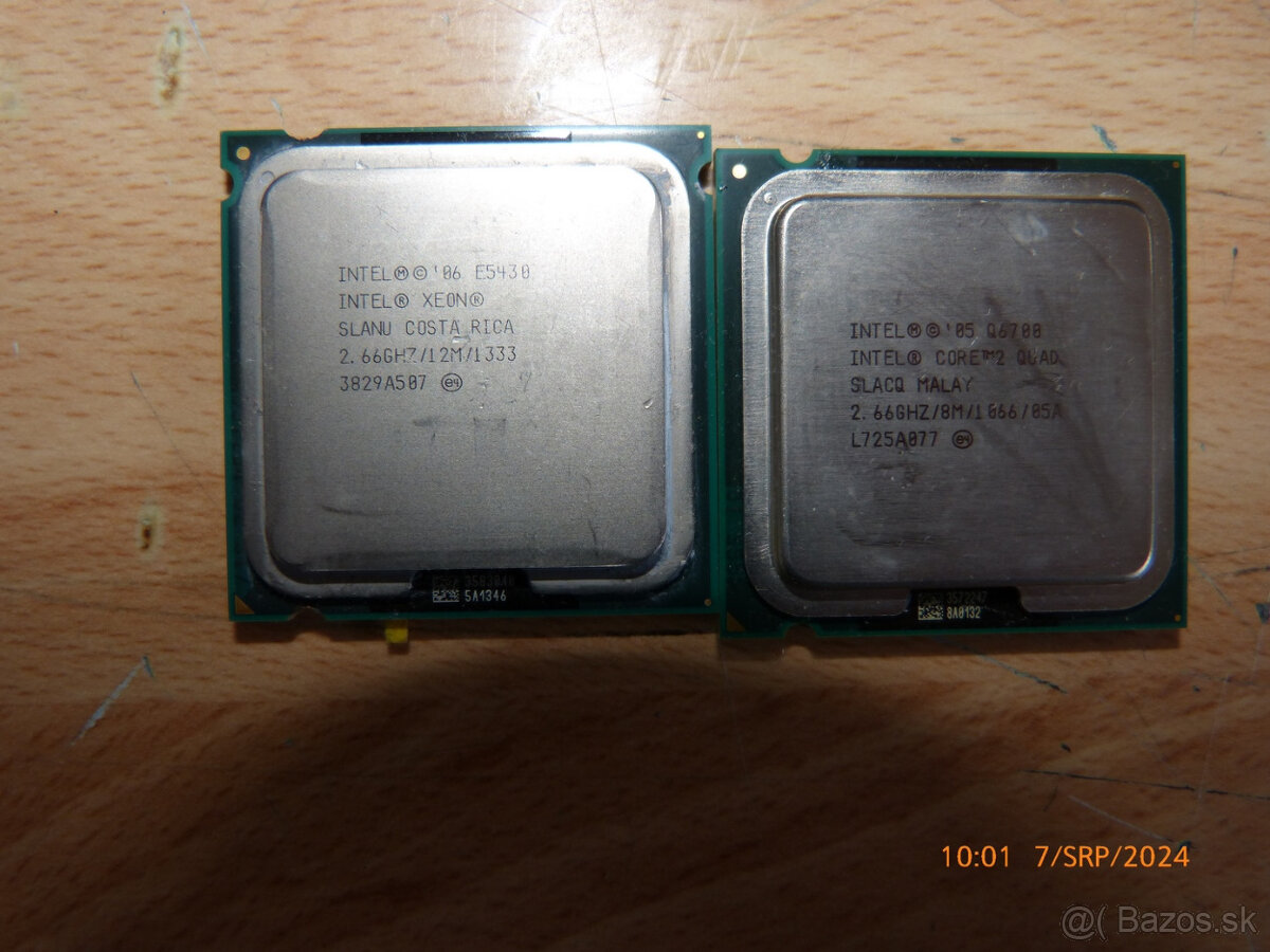 quad core a xeon 775 771 10e kus a core 2 za 5e kus