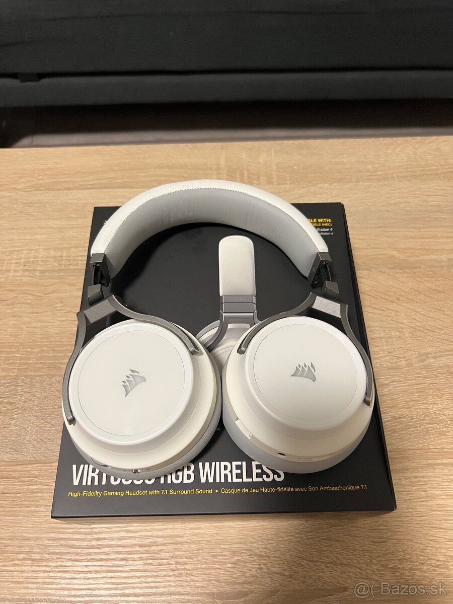 Slúchadlá Corsair Virtuoso RGB wireless biele