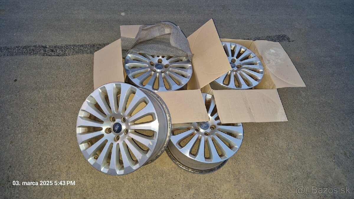 4x AL Hlinikove Disky 17" Ford