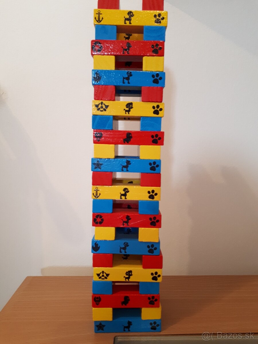 Labková patrola vratká veža Jenga od Spin Master