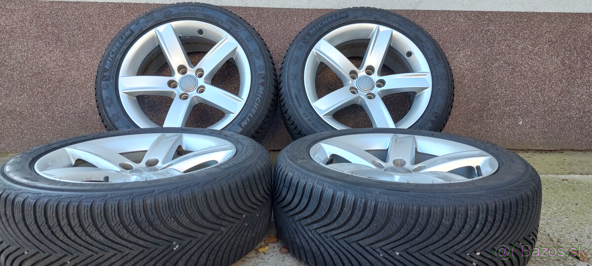 Alu Audi 5x112 a zimné Michelin Alpin 5 225/50 R17