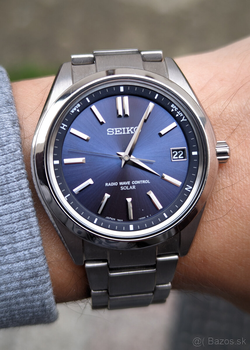 Seiko SAGZ081, Japan made, solar, titánové, ako nové