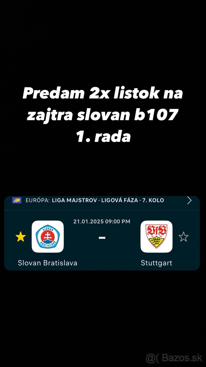 Slovan - Sttutgart