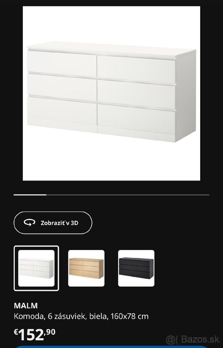 Ikea Malm komoda