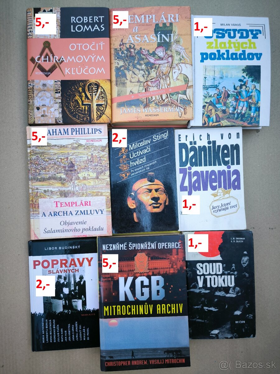 Templári, slobodomurári, osudy pokladov, KGB