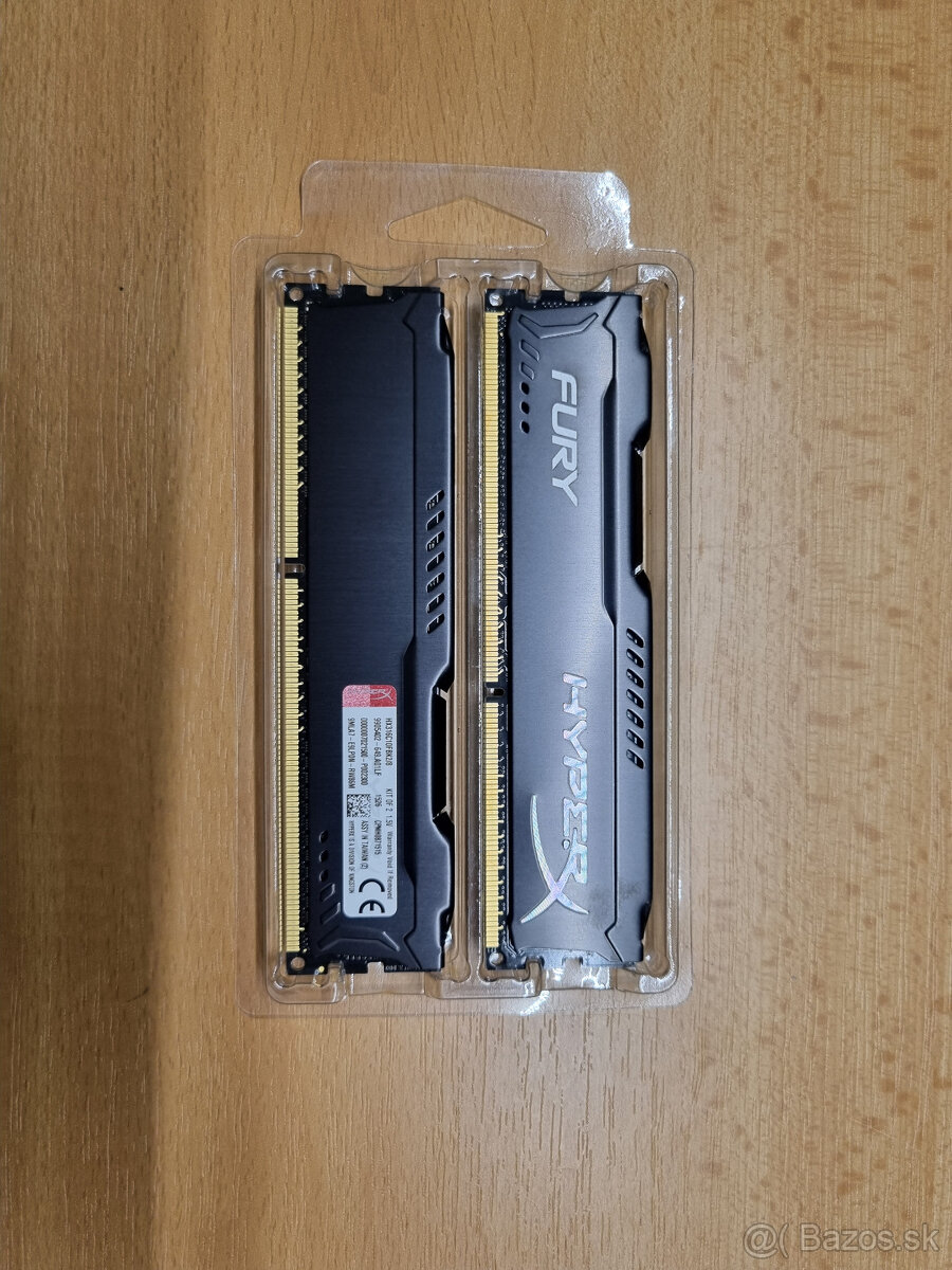 HyperX 8GB KIT DDR3 1600MHz CL10 Fury