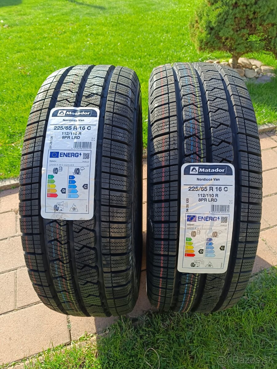 2ks NOVÉ zimné pneu MATADOR Nordica VAN 225/65 R16C 112/110T