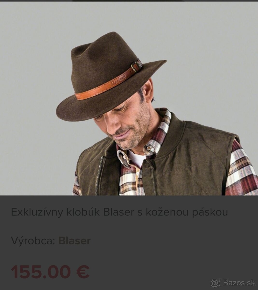 Klobúk Blaser nový