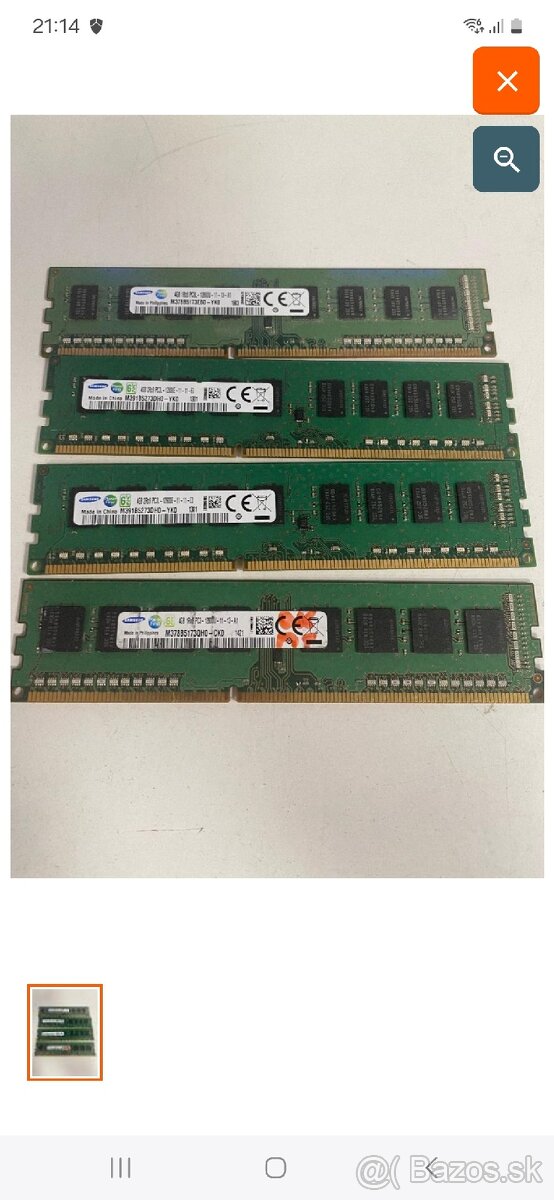 Dimm ddr3 1600mhz 4x4gb