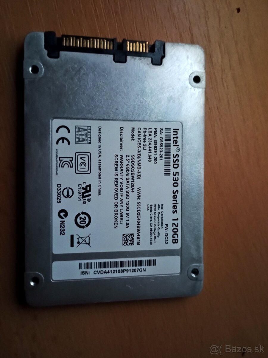 Ssd Intel 120gb