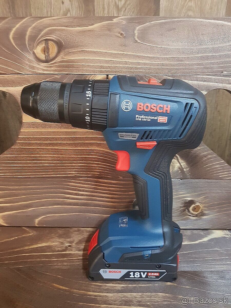 Bosch GSB 18V-50 Professional Aku príklepový vŕtací skrutkov