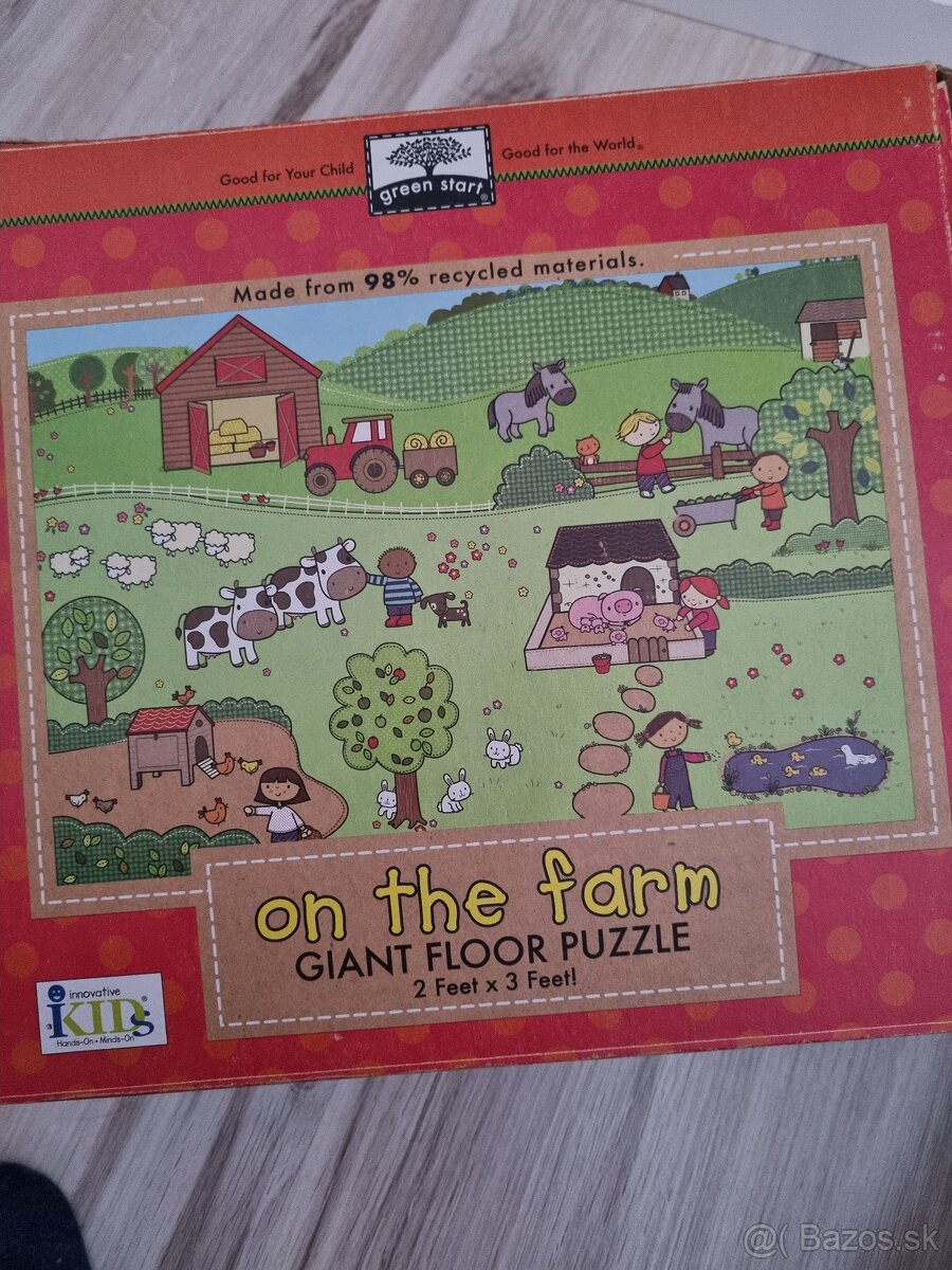 Veľké puzzle kusy Farma