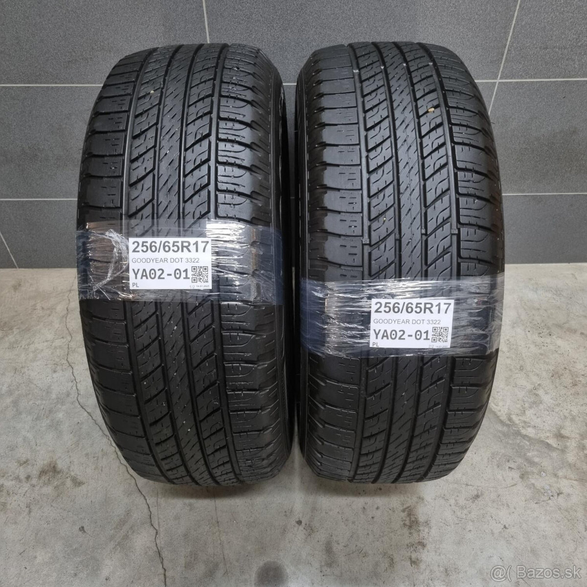 Letné pneumatiky 265/65 R17 GOODYEAR DOT3322