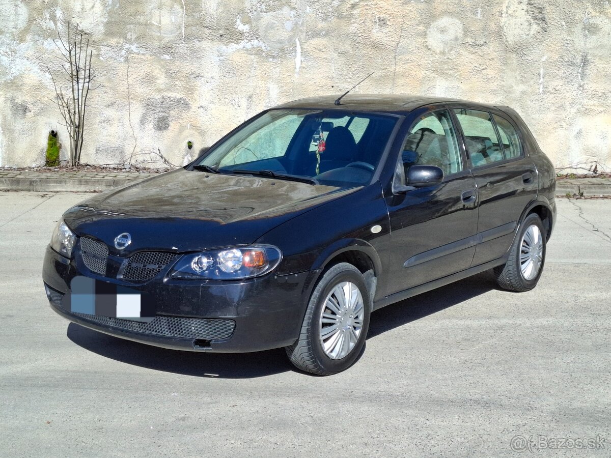 Nissan Almera 1.5i Benzín  Rok 2006  Najazdené 166tis km